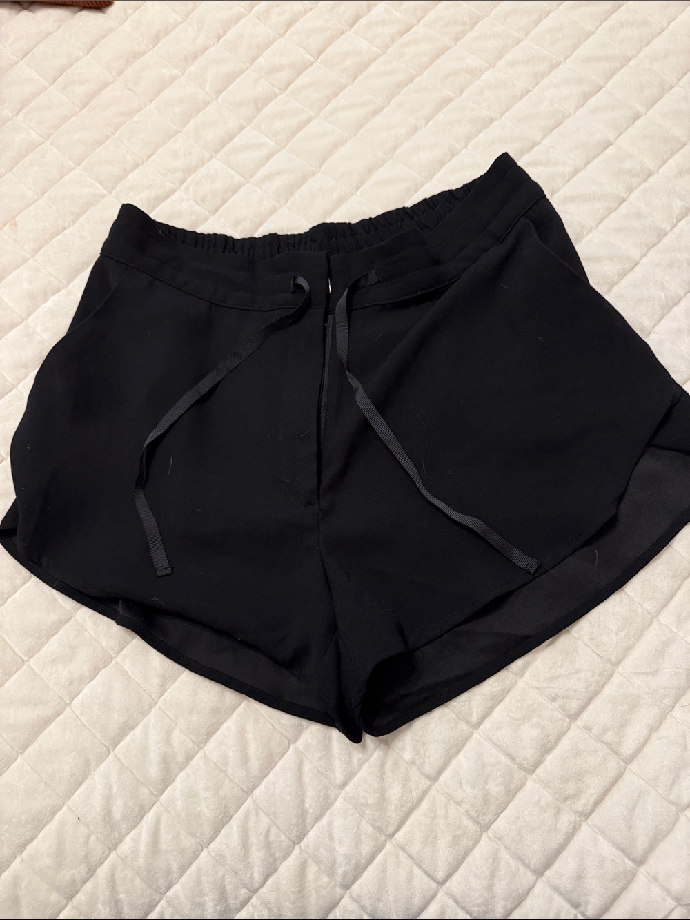 H&M Black Women's Dressy Shorts with zipper and elastic back